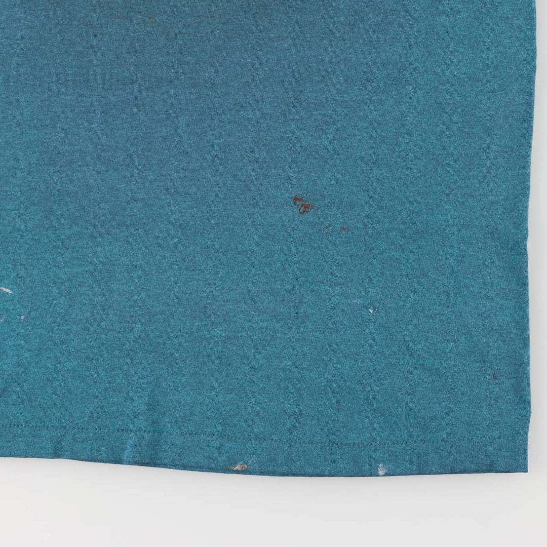 90'S Levi's Short Sleeve Printed T-Shirt, Made in USA, Men's Size Medium, Vintage cotton turquoise blue Vintage Second Hand