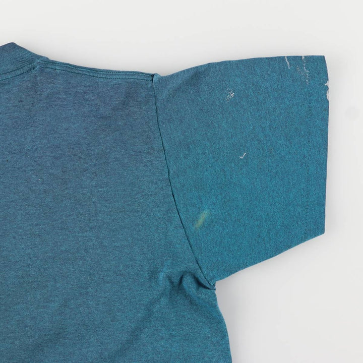 90'S Levi's Short Sleeve Printed T-Shirt, Made in USA, Men's Size Medium, Vintage cotton turquoise blue Vintage Second Hand
