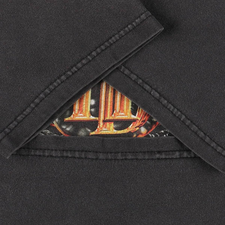 00'S Harley-Davidson Motorcycle Bike T-shirt Made in USA Men's M size cotton black type Vintage Second Hand