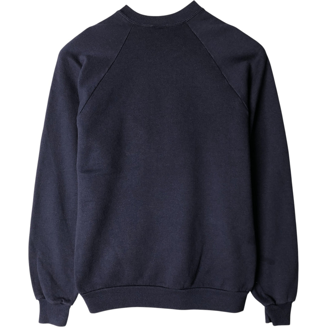 Vintage 80s-90'S Jerzees printed sweatshirt, sweatshirt, made in USA, men's XL size cotton navy blue type Vintage Second Hand