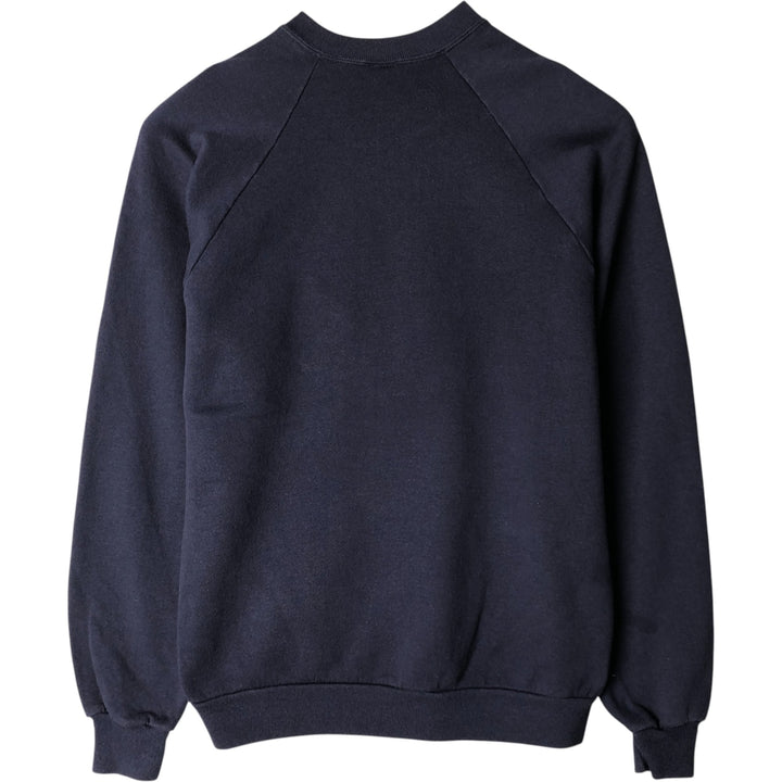 Vintage 80s-90'S Jerzees printed sweatshirt, sweatshirt, made in USA, men's XL size cotton navy blue type Vintage Second Hand