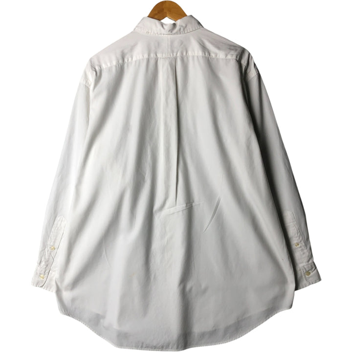 Ralph Lauren YARMOUTH long sleeve button down shirt, men's XL size cotton white type Vintage Second Hand