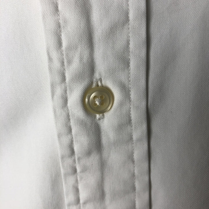 Ralph Lauren YARMOUTH long sleeve button down shirt, men's XL size cotton white type Vintage Second Hand