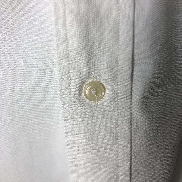 Ralph Lauren YARMOUTH long sleeve button down shirt, men's size L cotton white type Vintage Second Hand