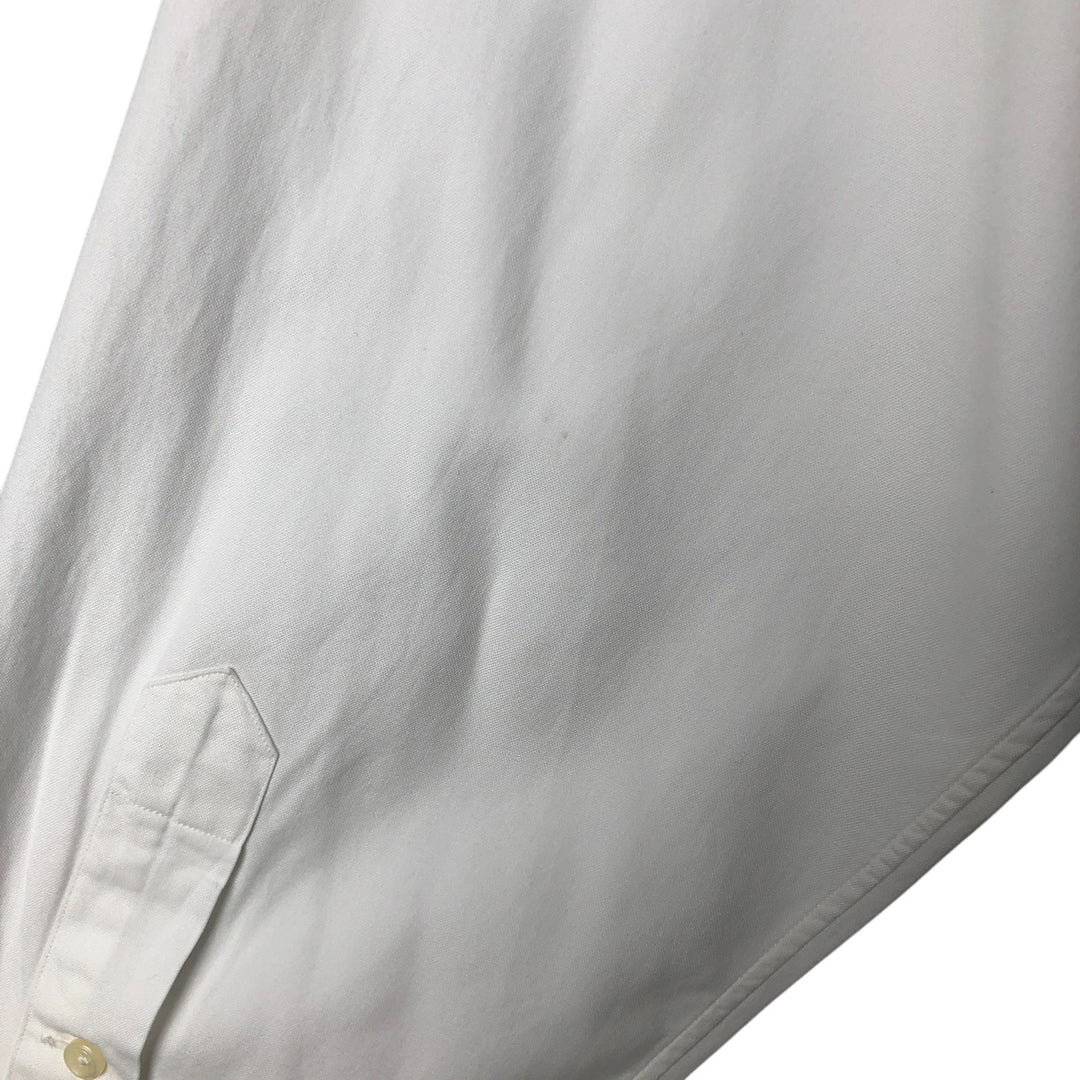 Ralph Lauren YARMOUTH long sleeve button down shirt, men's size L cotton white type Vintage Second Hand