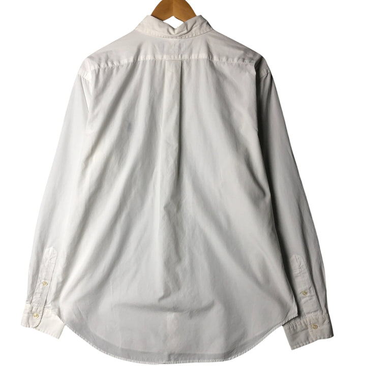 Ralph Lauren Classic Fit Long Sleeve Button Down Shirt, Men's Size L cotton white type Vintage Second Hand