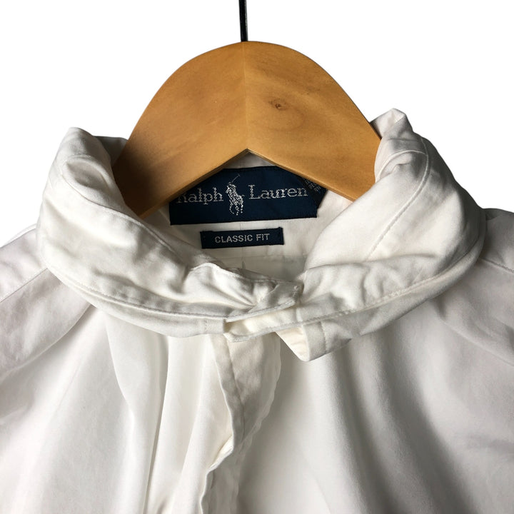 Ralph Lauren Classic Fit Long Sleeve Button Down Shirt, Men's Size L cotton white type Vintage Second Hand