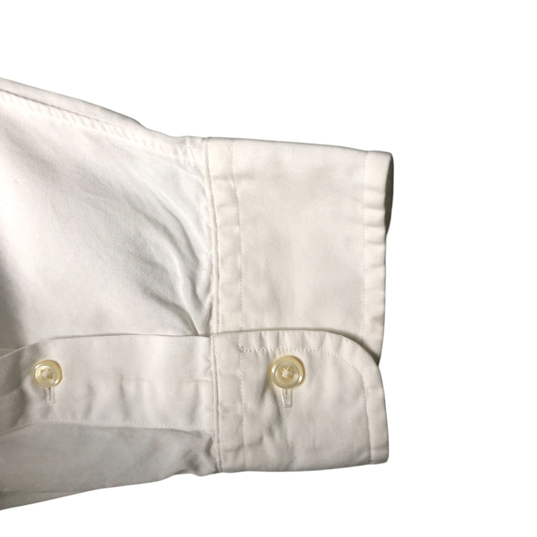 Ralph Lauren Classic Fit Long Sleeve Button Down Shirt, Men's Size L cotton white type Vintage Second Hand