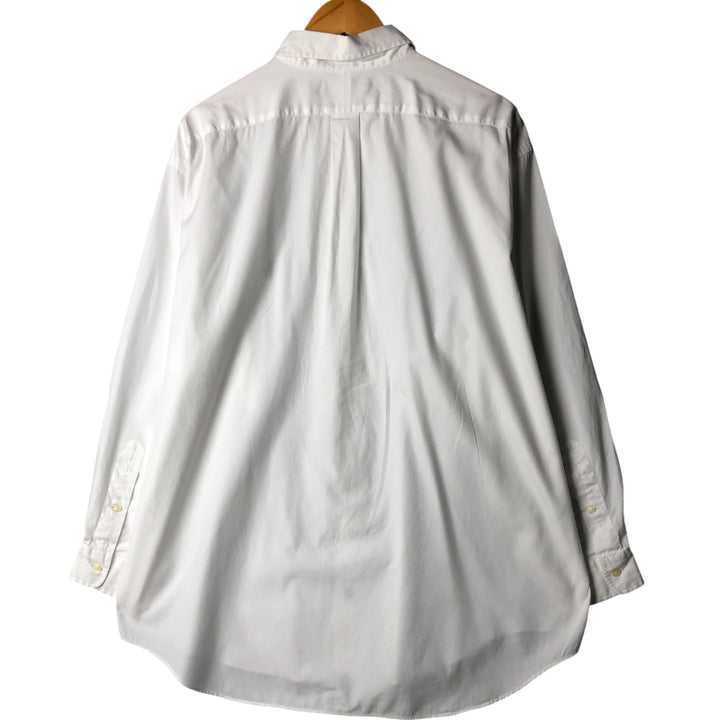 Ralph Lauren YARMOUTH long sleeve button down shirt, men's XL size cotton white type Vintage Second Hand