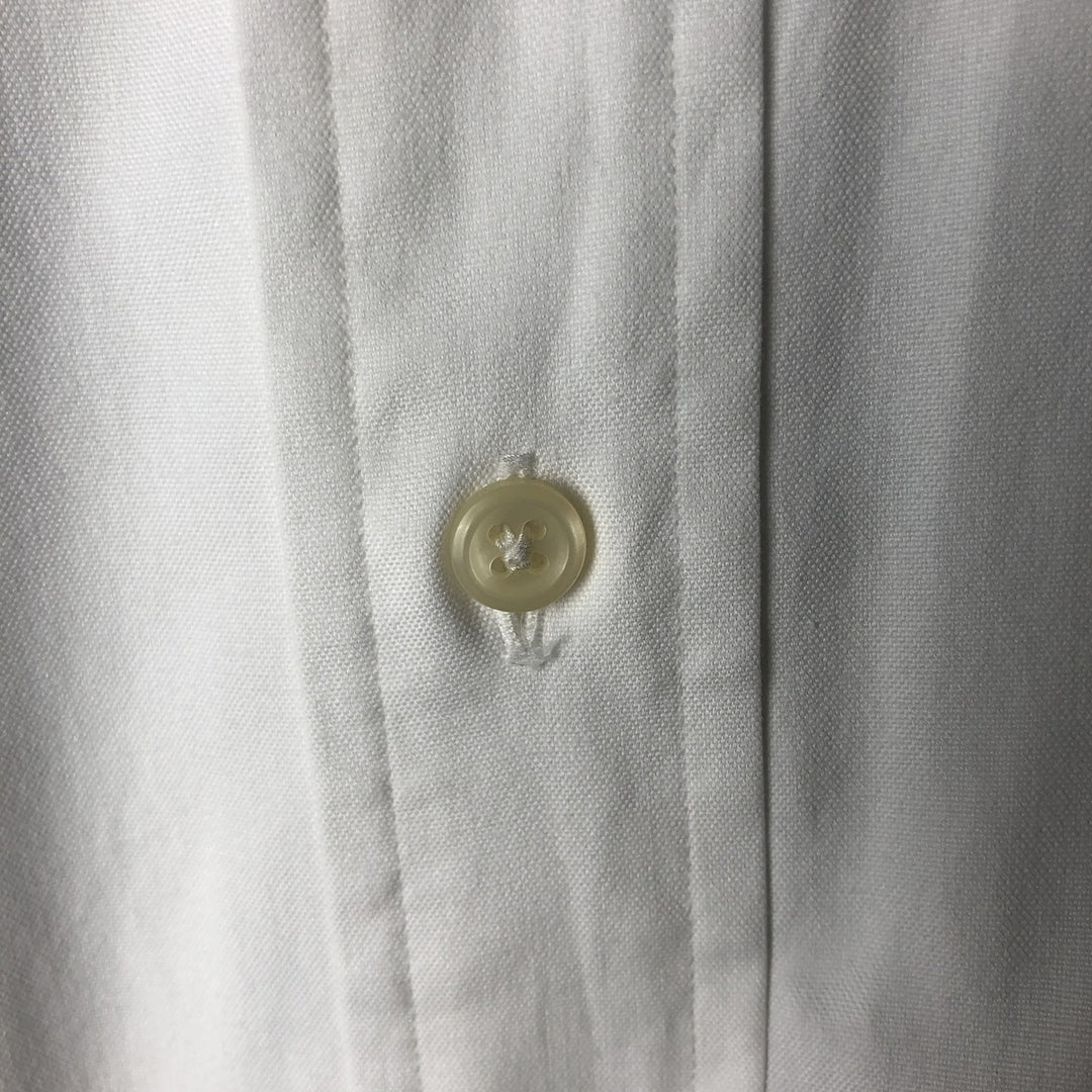 Ralph Lauren YARMOUTH long sleeve button down shirt, men's XL size cotton white type Vintage Second Hand