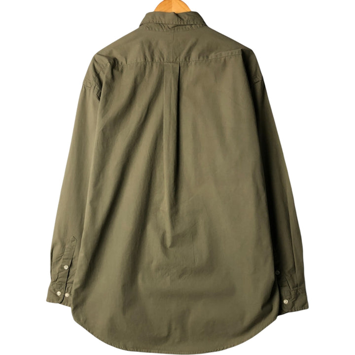 Ralph Lauren BLAKE long sleeve button down shirt, men's XL size cotton Khaki type Vintage Second Hand