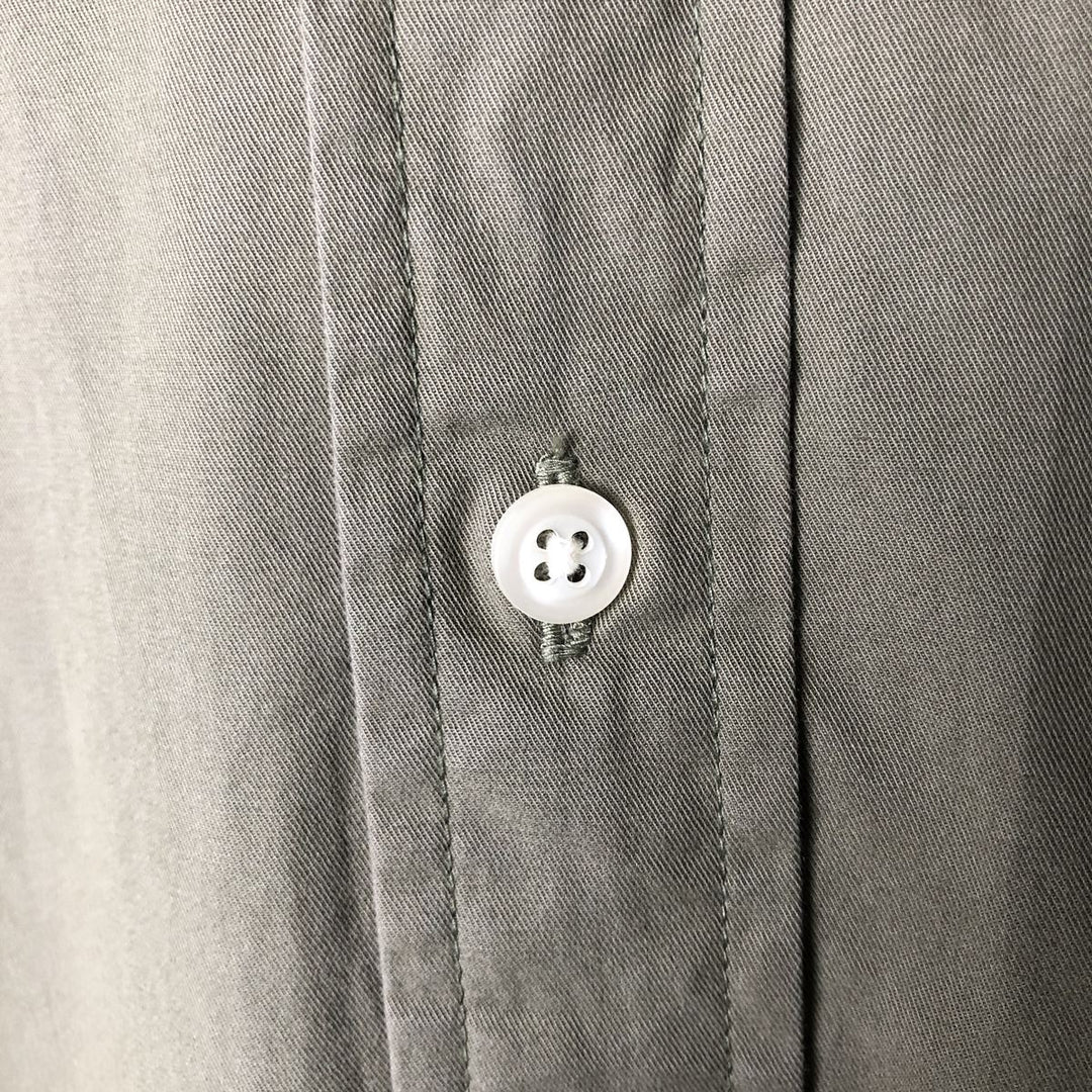 Ralph Lauren BLAKE long sleeve button down shirt, men's XL size cotton Khaki type Vintage Second Hand