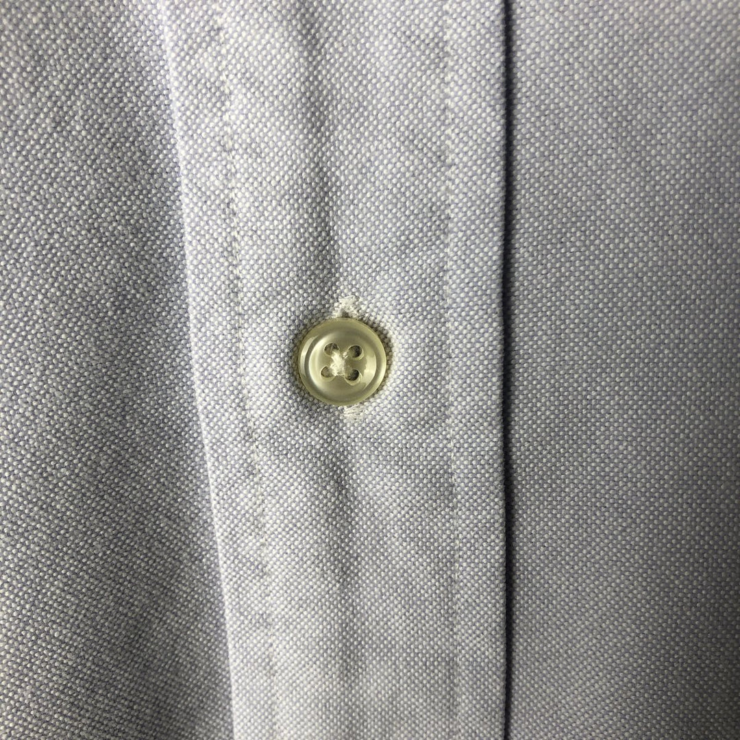 Ralph Lauren BIG SHIRT Long sleeve button down shirt Men's XL size cotton blue type Vintage Second Hand