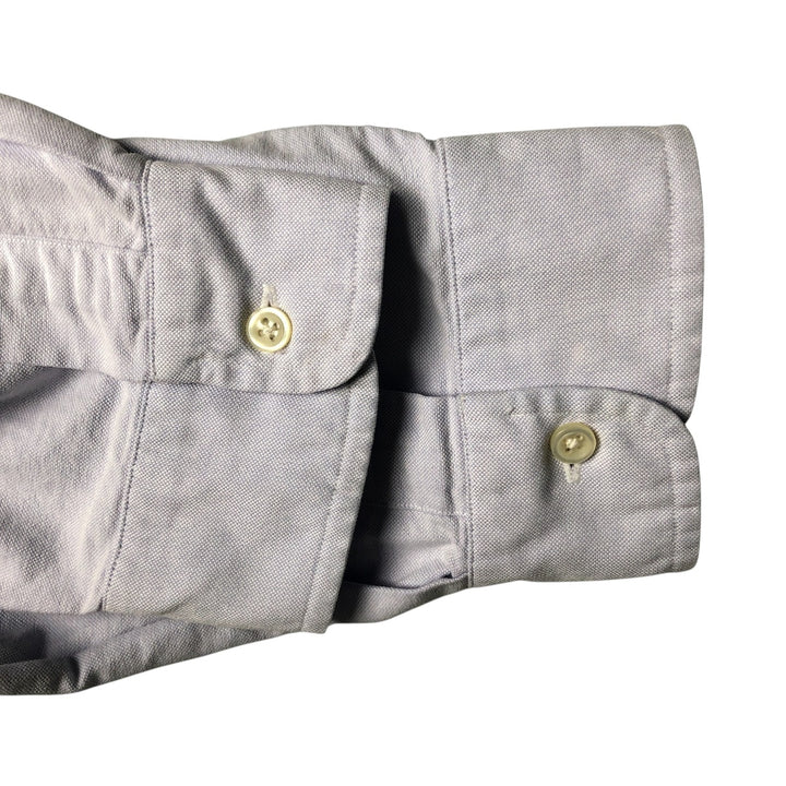 Ralph Lauren BIG SHIRT Long sleeve button down shirt Men's XL size cotton blue type Vintage Second Hand