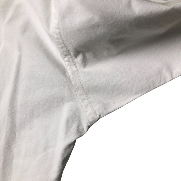 Ralph Lauren BIG SHIRT Long sleeve button down shirt Men's size L cotton white type Vintage Second Hand