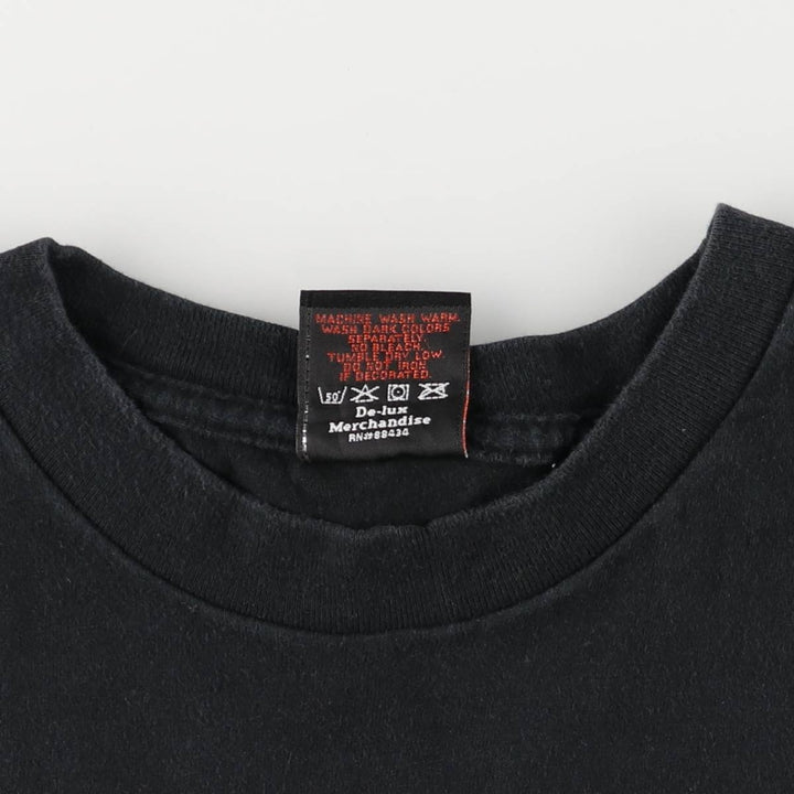 00'S Harley-Davidson Motorcycle Bike T-shirt Made in USA Men's XL cotton black type Vintage Second Hand