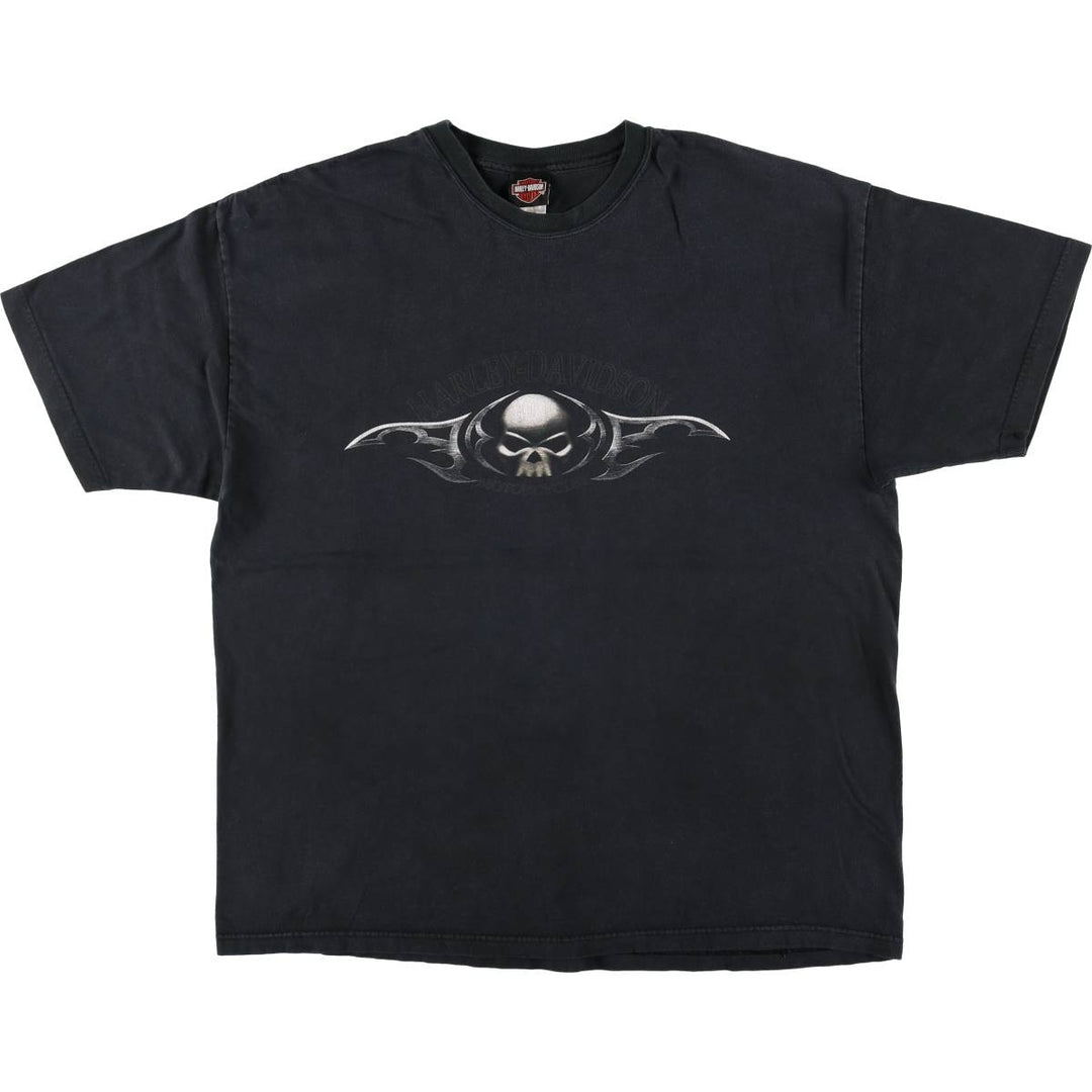 Harley-Davidson Motorcycle Bike T-shirt Made in USA Men's XXL cotton black type Vintage Second Hand