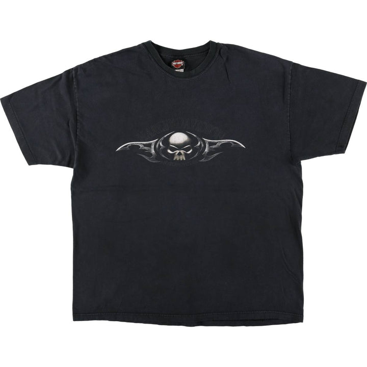 Harley-Davidson Motorcycle Bike T-shirt Made in USA Men's XXL cotton black type Vintage Second Hand