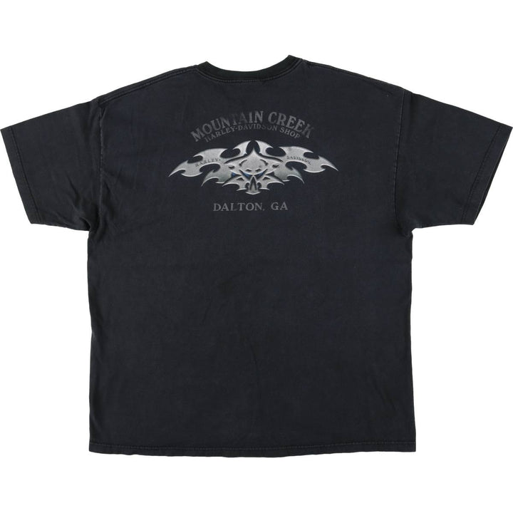 Harley-Davidson Motorcycle Bike T-shirt Made in USA Men's XXL cotton black type Vintage Second Hand