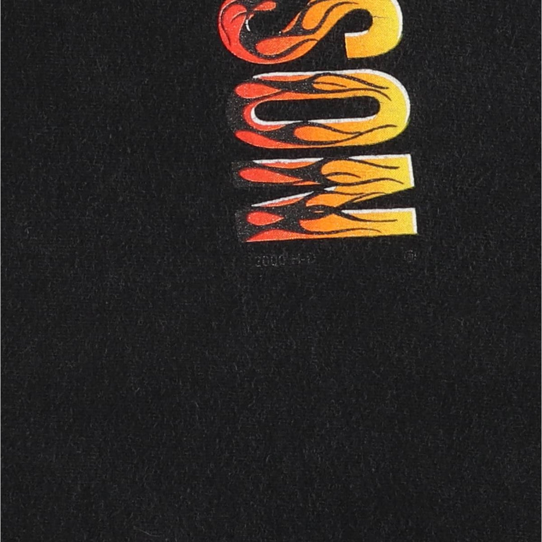 00'S Harley-Davidson Motorcycle Bike T-shirt Made in USA Men's XL cotton black type Vintage Second Hand