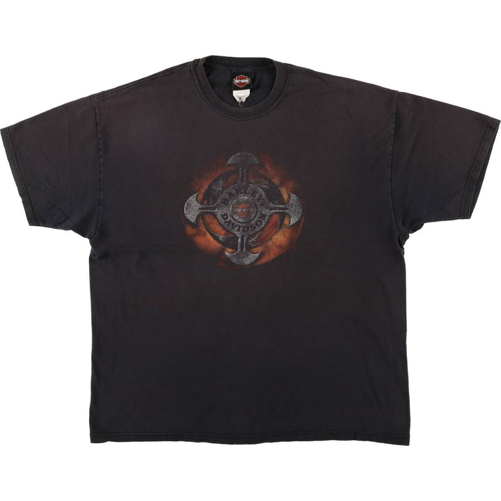 Harley-Davidson Motorcycle Bike T-shirt, Men's XXL cotton black type Vintage Second Hand