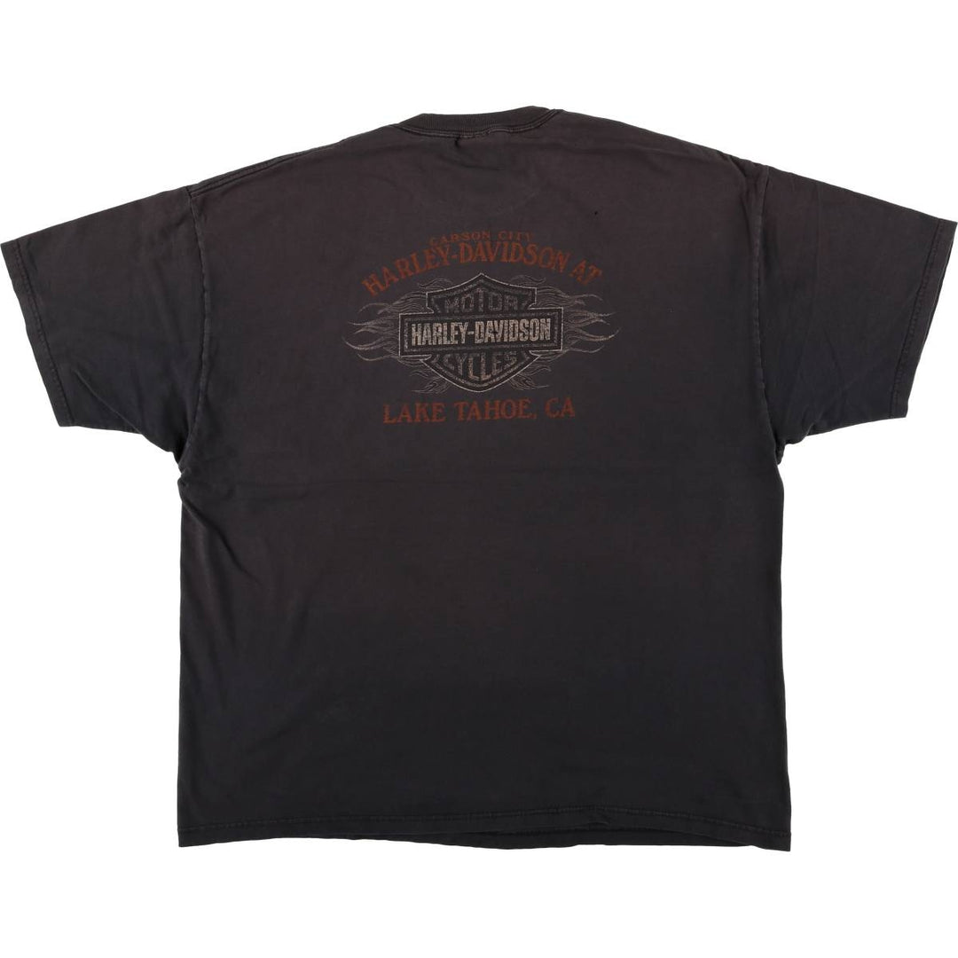 Harley-Davidson Motorcycle Bike T-shirt, Men's XXL cotton black type Vintage Second Hand
