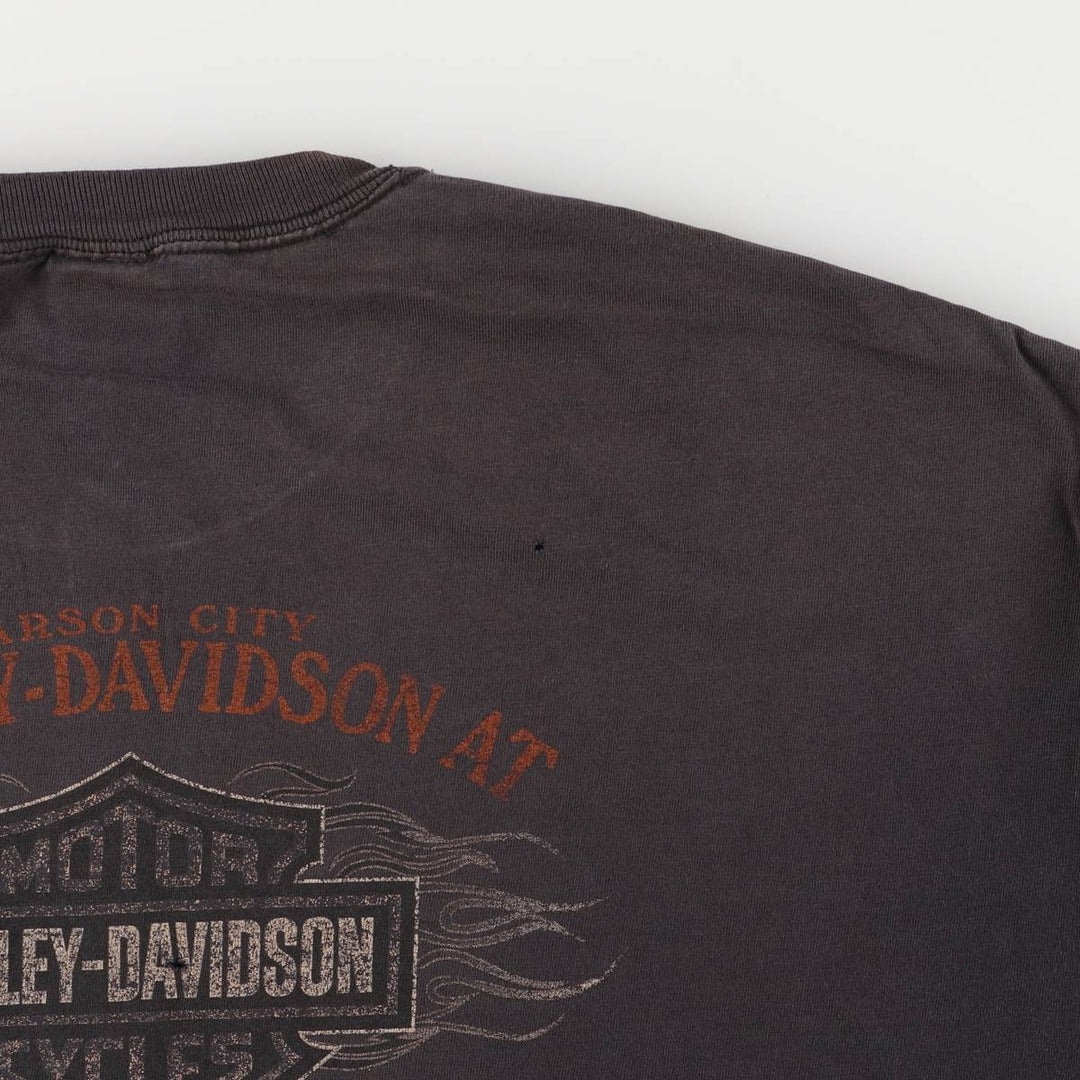 Harley-Davidson Motorcycle Bike T-shirt, Men's XXL cotton black type Vintage Second Hand