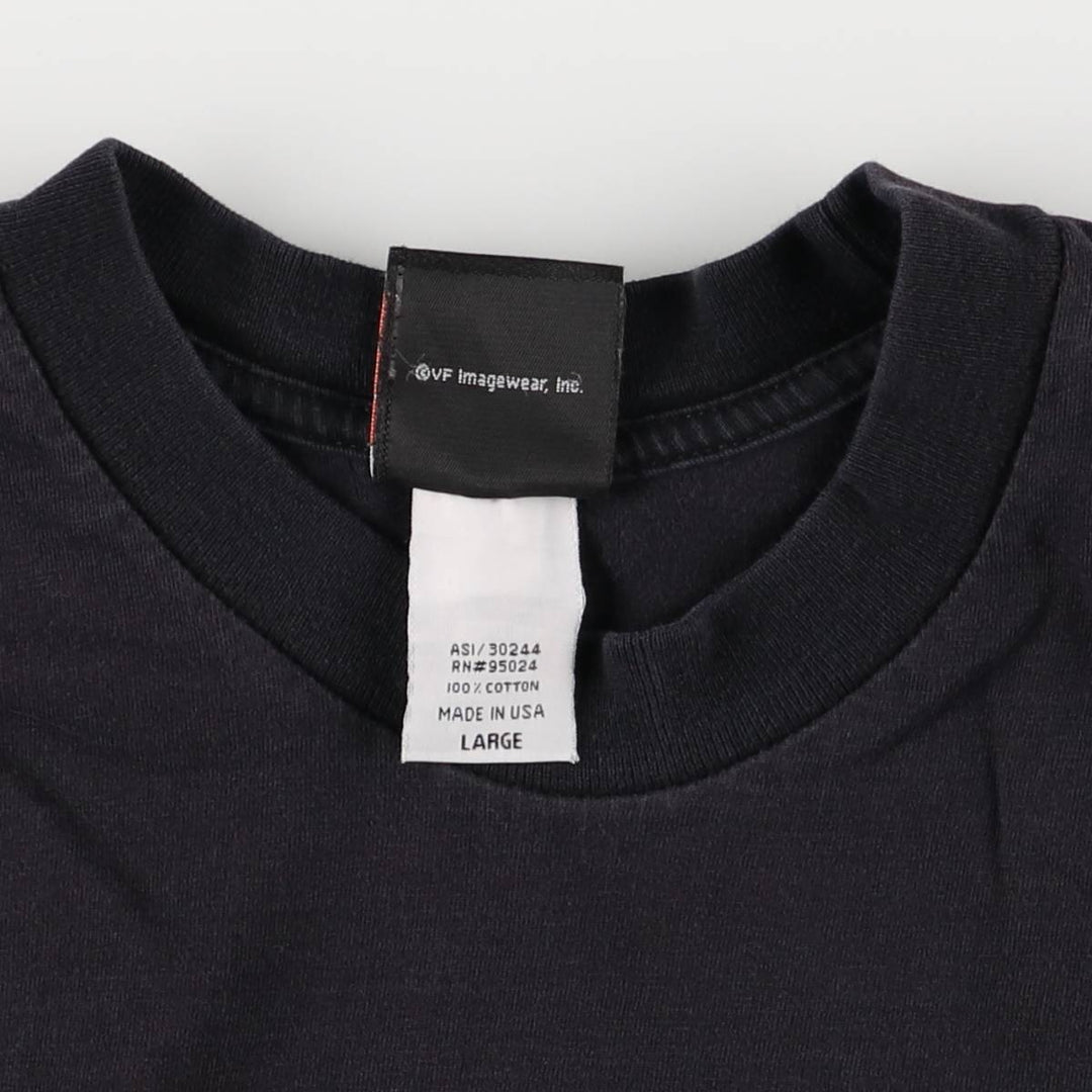 00'S Harley-Davidson Motorcycle Bike T-shirt Made in USA Men's L size cotton black type Vintage Second Hand