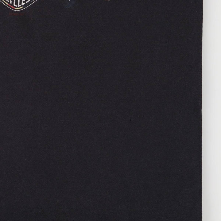 00'S Harley-Davidson Motorcycle Bike T-shirt Made in USA Men's L size cotton black type Vintage Second Hand