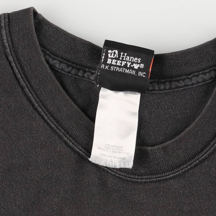 00'S Harley-Davidson Motorcycle Bike T-shirt Made in USA Men's L size cotton black type Vintage Second Hand