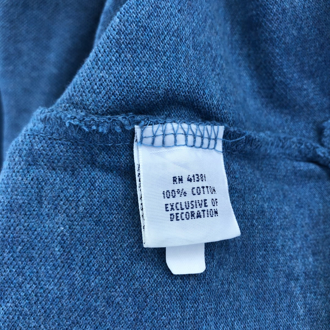 Ralph Lauren POLO RALPH LAUREN short sleeve polo shirt, men's size M cotton turquoise blue Vintage Second Hand