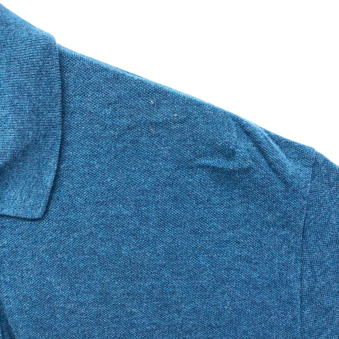 Ralph Lauren POLO RALPH LAUREN short sleeve polo shirt, men's size M cotton turquoise blue Vintage Second Hand