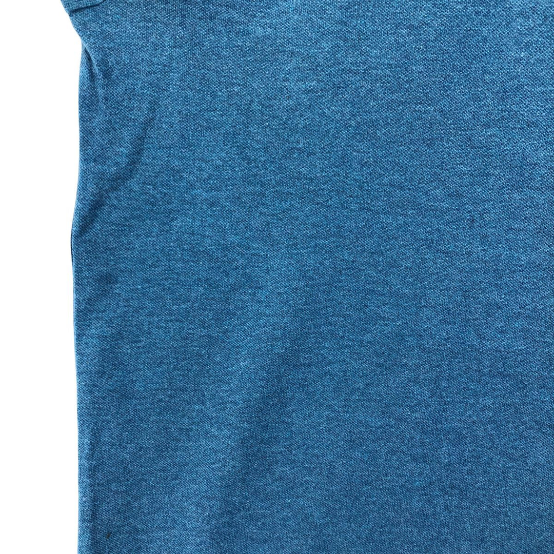 Ralph Lauren POLO RALPH LAUREN short sleeve polo shirt, men's size M cotton turquoise blue Vintage Second Hand