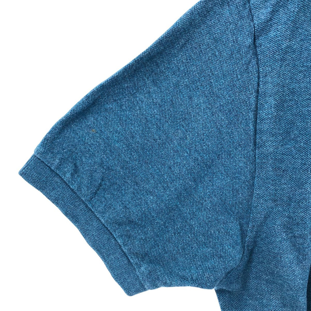 Ralph Lauren POLO RALPH LAUREN short sleeve polo shirt, men's size M cotton turquoise blue Vintage Second Hand
