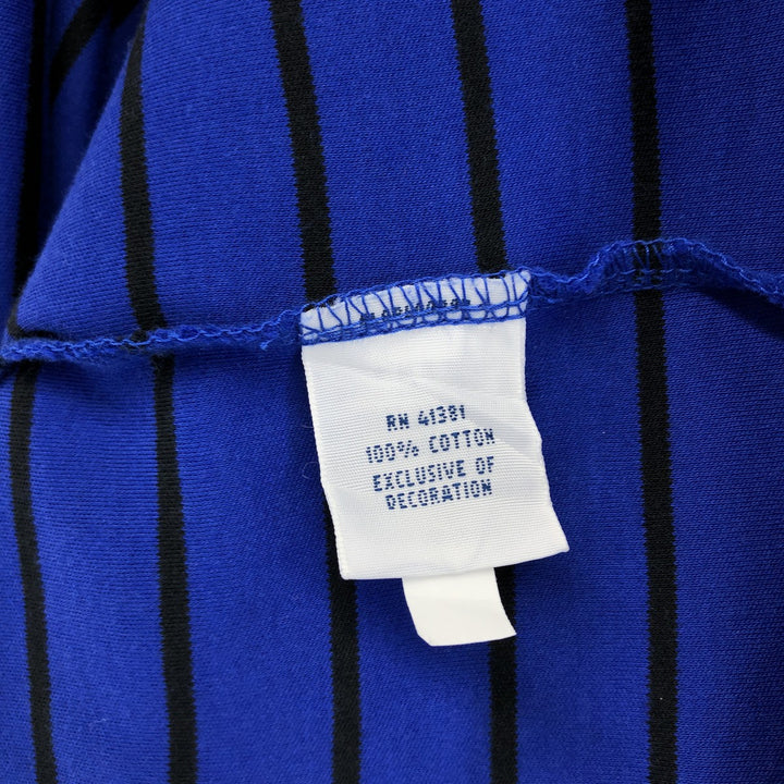 Ralph Lauren POLO RALPH LAUREN PIMA SOFT TOUCH short sleeve striped polo shirt men's XL size cotton blue type Vintage Second Hand