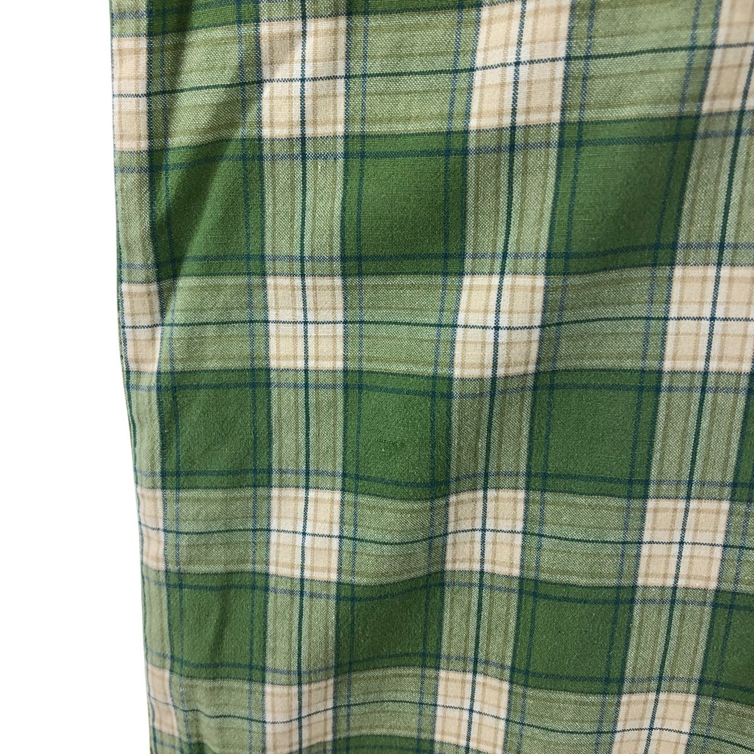 Carhartt Check Pattern Short Sleeve Work Shirt, Men's Size L cotton ivory Vintage Second Hand