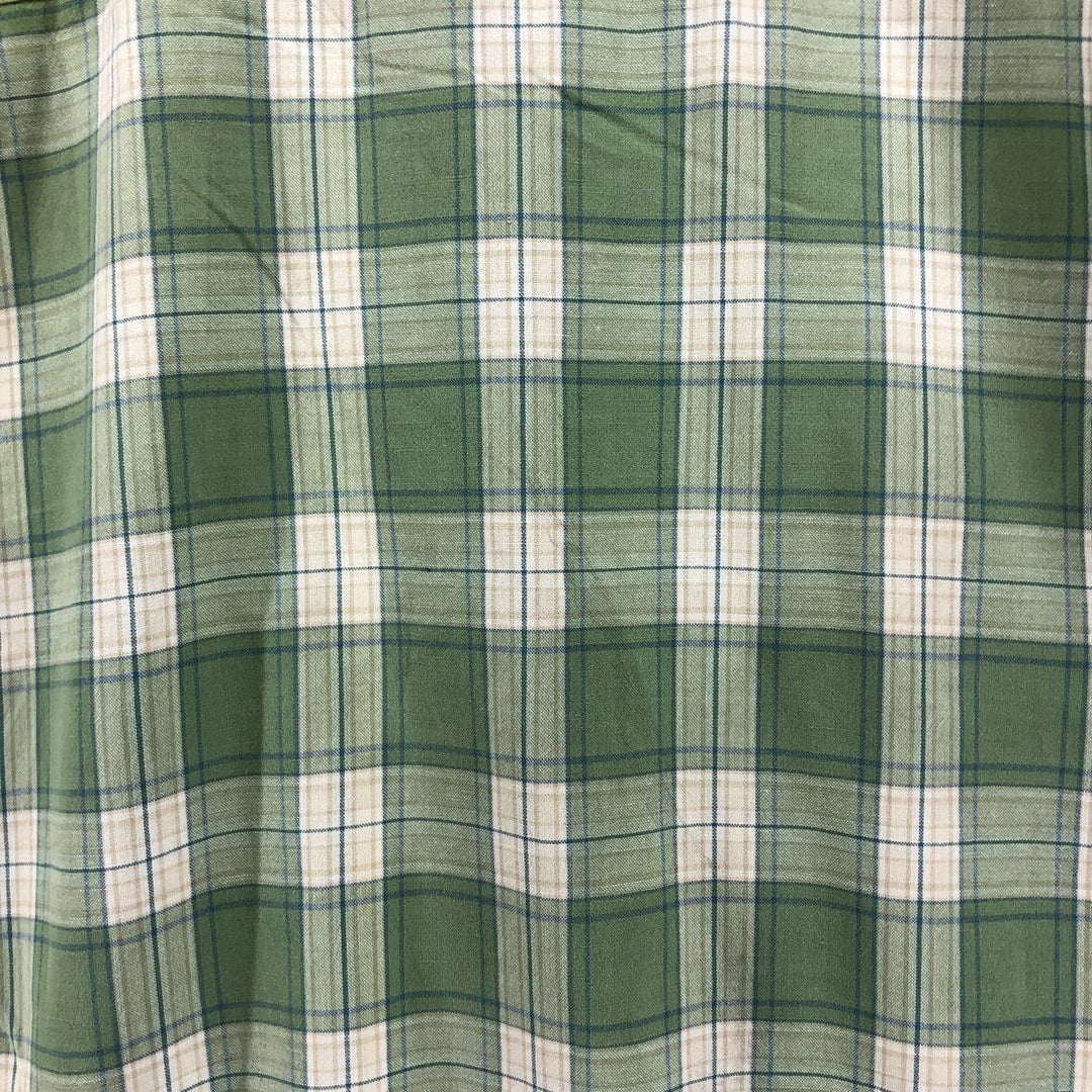 Carhartt Check Pattern Short Sleeve Work Shirt, Men's Size L cotton ivory Vintage Second Hand