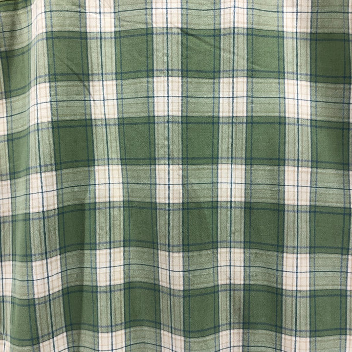 Carhartt Check Pattern Short Sleeve Work Shirt, Men's Size L cotton ivory Vintage Second Hand