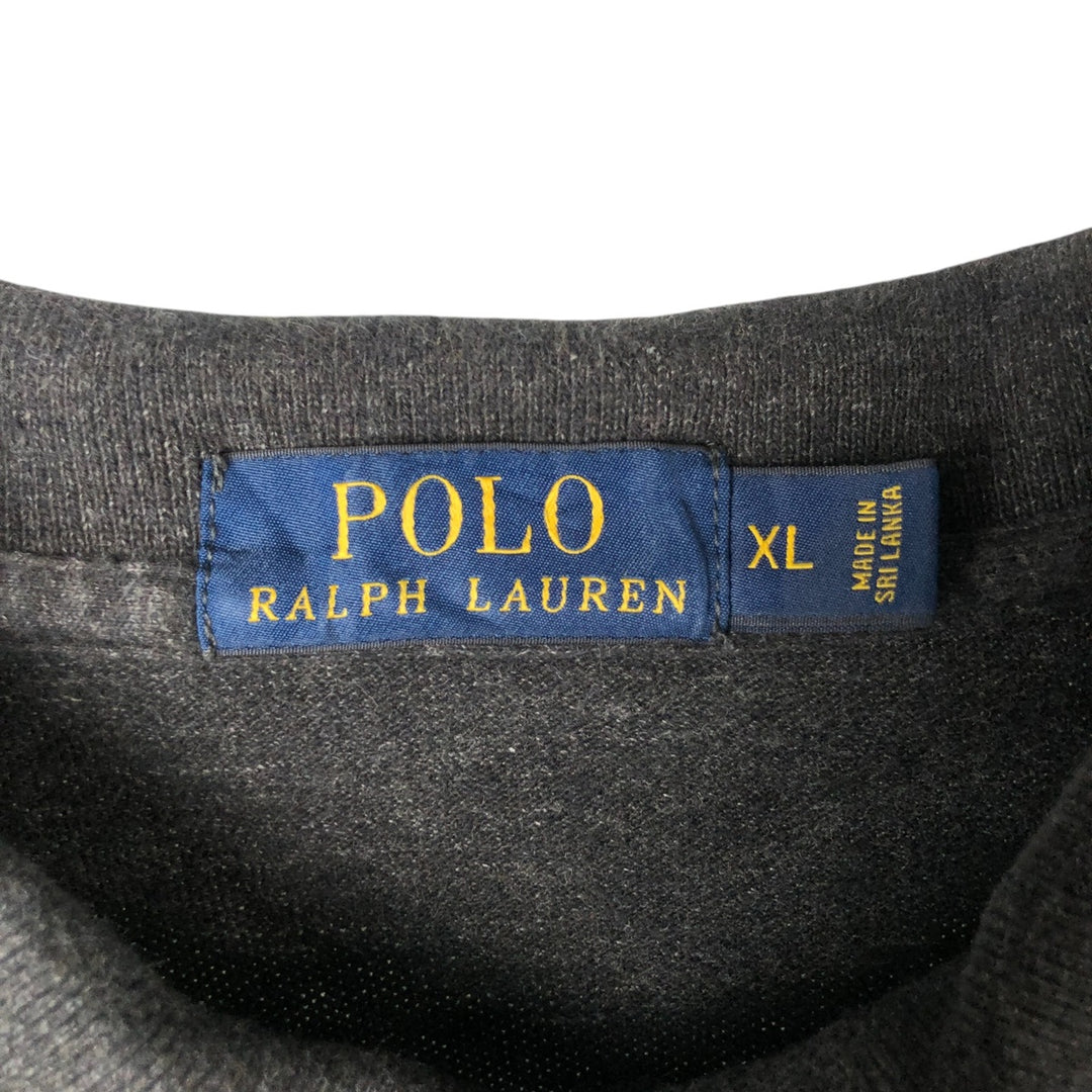 Ralph Lauren POLO RALPH LAUREN short sleeve polo shirt men's XL equivalent cotton black type Vintage Second Hand