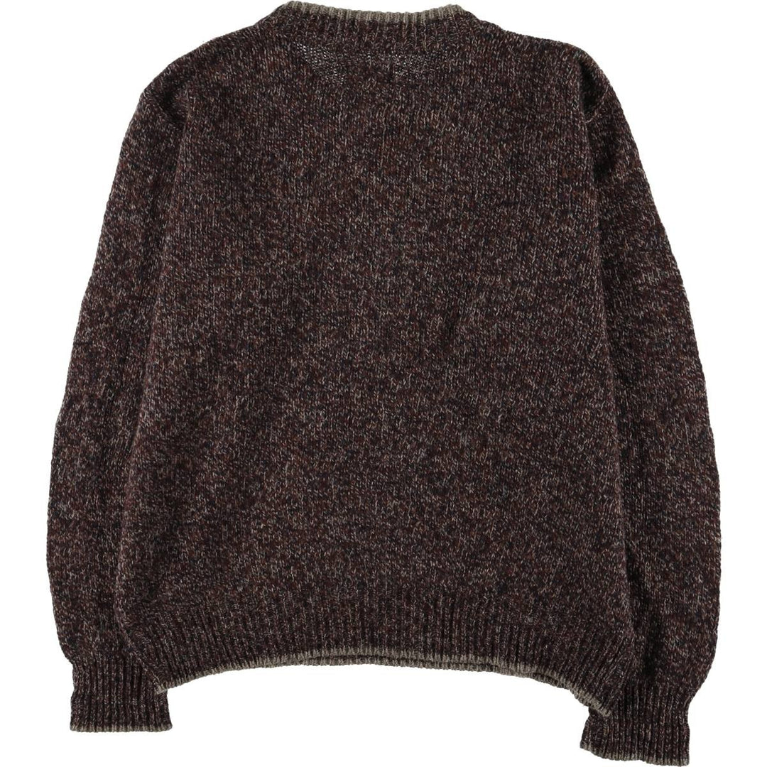 Vintage 90'S J.Crew knit sweater, size L, men's unclear purple type Vintage Second Hand