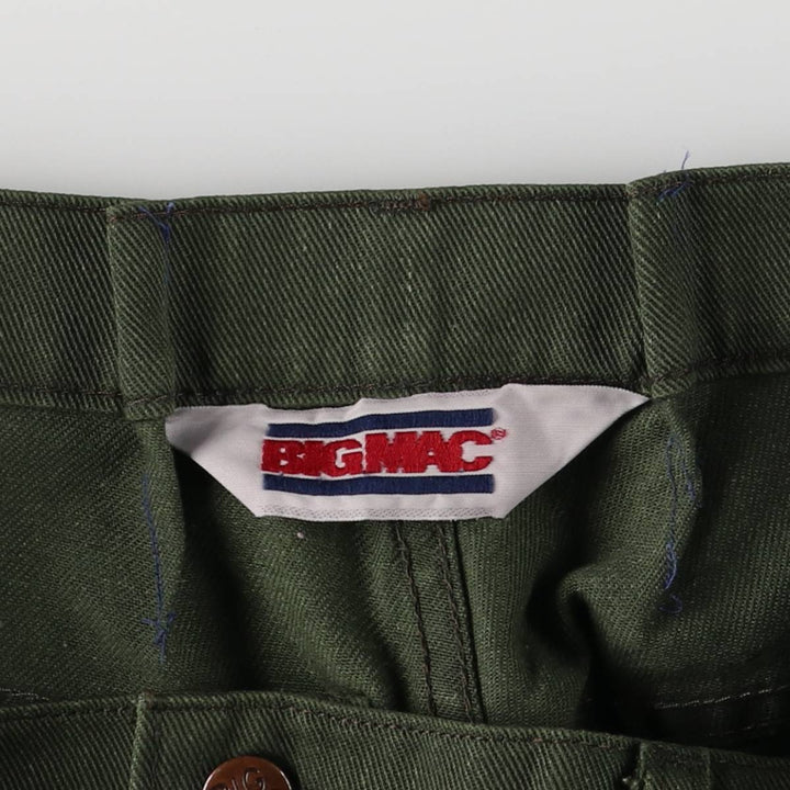 Vintage 1980'S Big Mac work pants, men's size W34. unclear Khaki type Vintage Second Hand