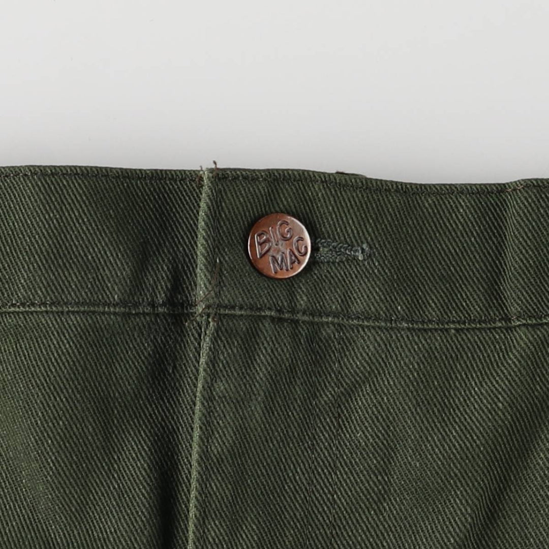 Vintage 1980'S Big Mac work pants, men's size W34. unclear Khaki type Vintage Second Hand
