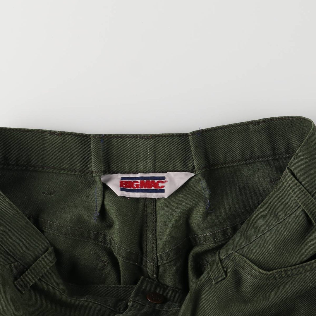 Vintage 1980'S Big Mac work pants, men's size W34. unclear Khaki type Vintage Second Hand