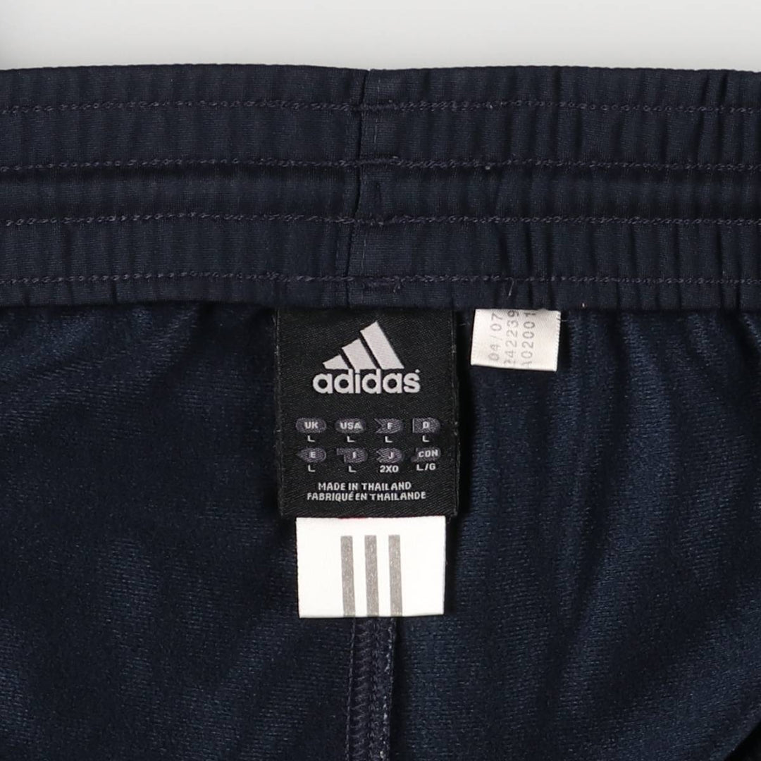 00'S adidas jersey pants track pants men's size L polyester navy blue type Vintage Second Hand
