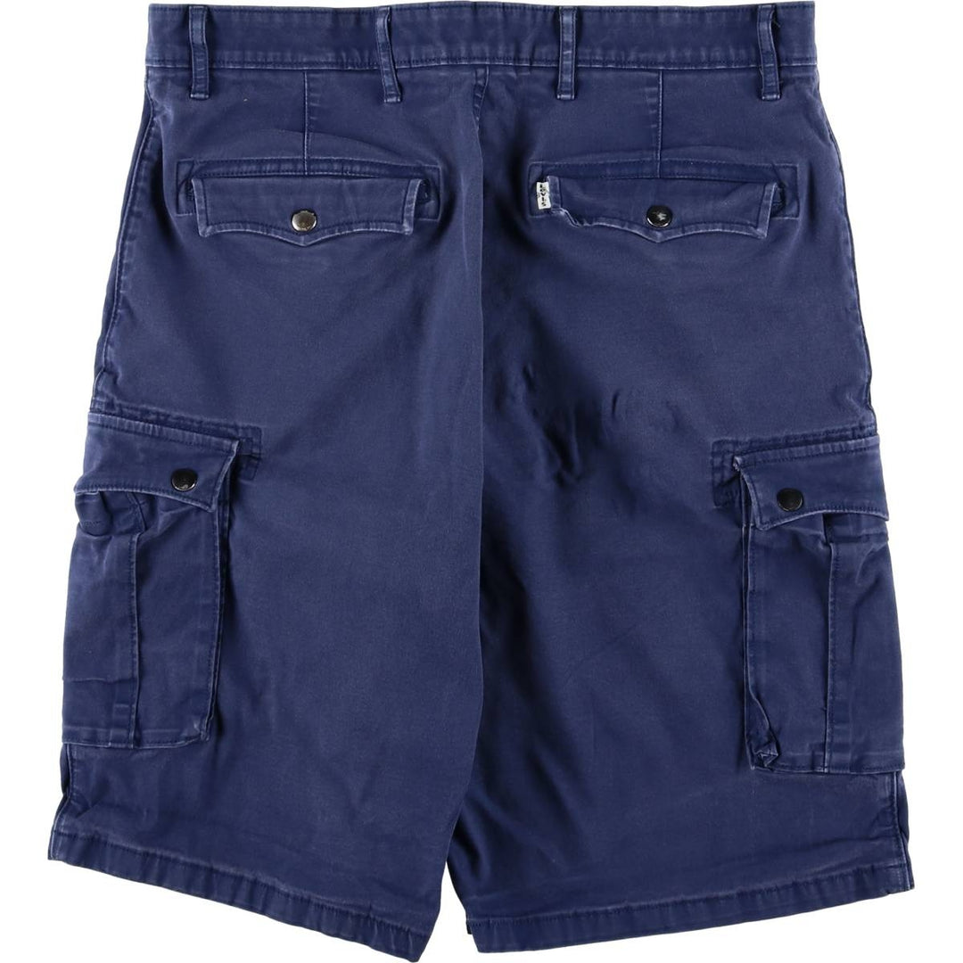 Levi's Levi Strauss and Co. cargo shorts, men's size W35 cotton navy blue type Vintage Second Hand