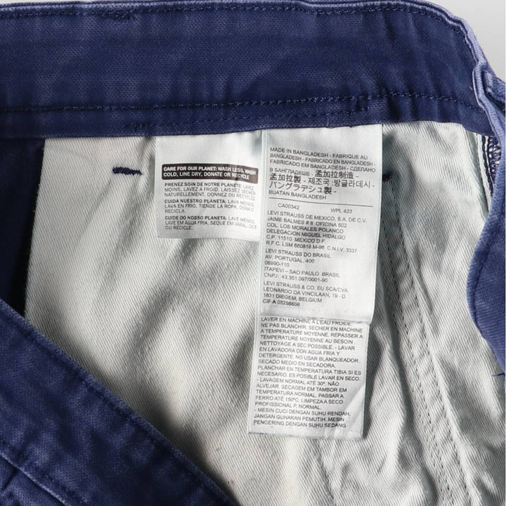 Levi's Levi Strauss and Co. cargo shorts, men's size W35 cotton navy blue type Vintage Second Hand