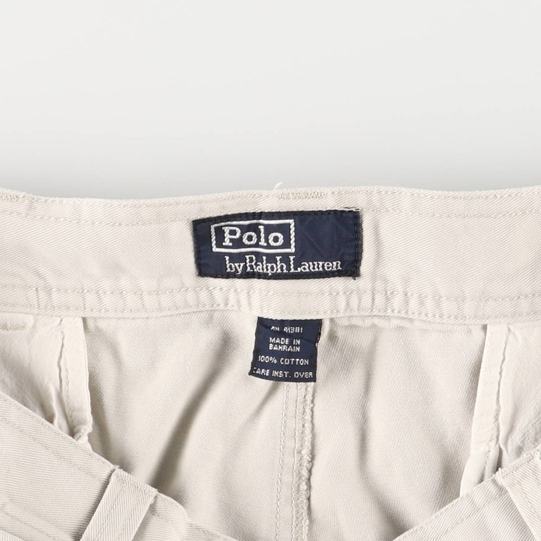 Ralph Lauren POLO by Ralph Lauren cargo shorts, short pants, men's size w36 cotton Beige type Vintage Second Hand