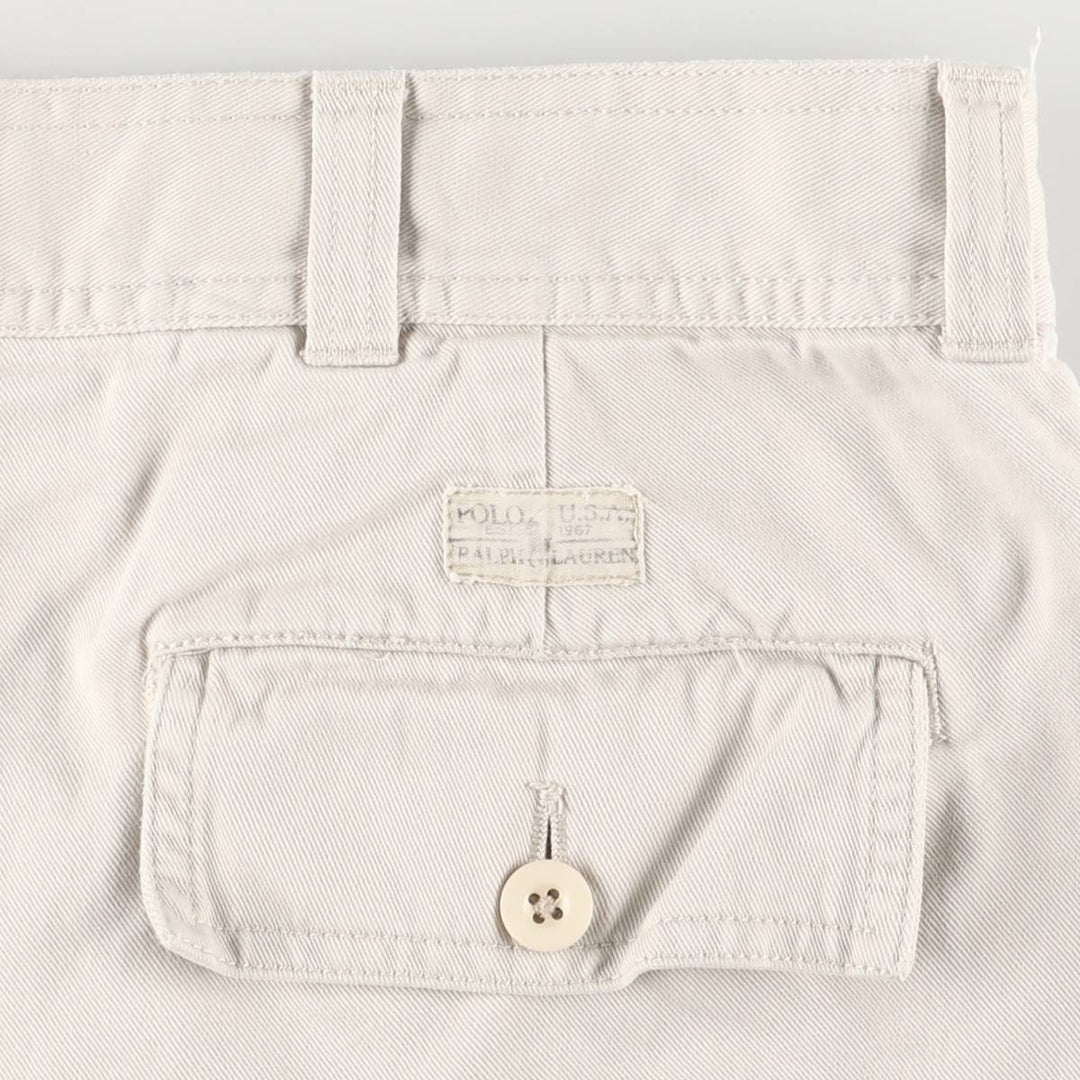 Ralph Lauren POLO by Ralph Lauren cargo shorts, short pants, men's size w36 cotton Beige type Vintage Second Hand