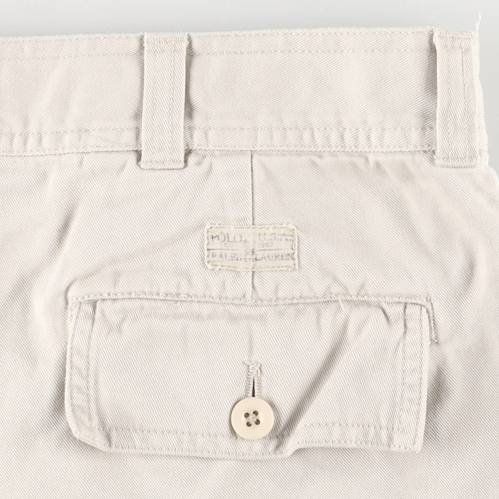 Ralph Lauren POLO by Ralph Lauren cargo shorts, short pants, men's size w36 cotton Beige type Vintage Second Hand