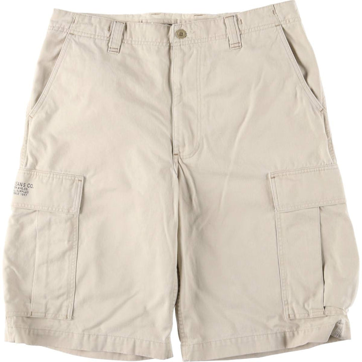 2000'S Ralph Lauren Polo Jeans Company cargo shorts, men's size W37 cotton ivory Vintage Second Hand